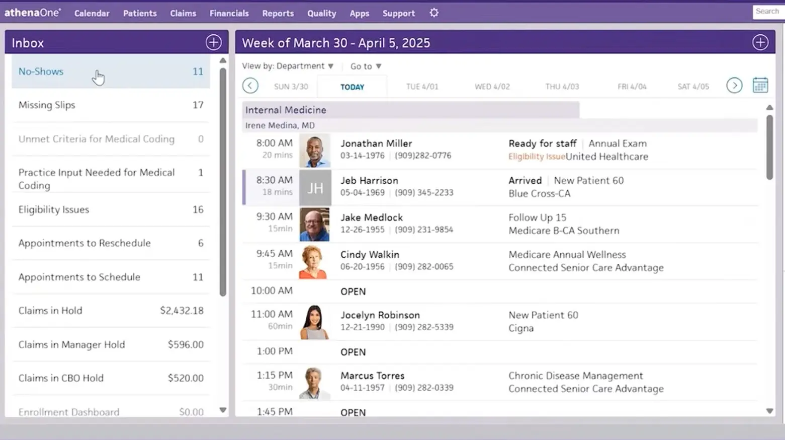 athenaCollector EMR Software EHR and Practice Management Software