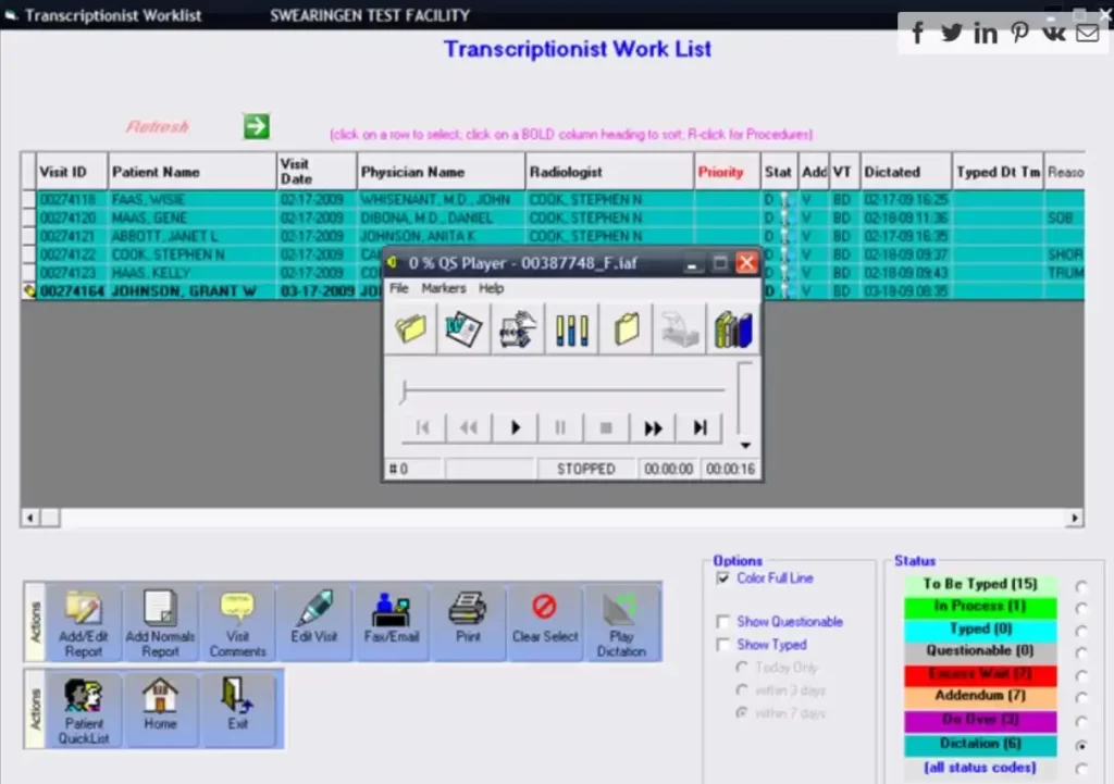 RISynergy Health IT Solution EMR Practice Management Worklist