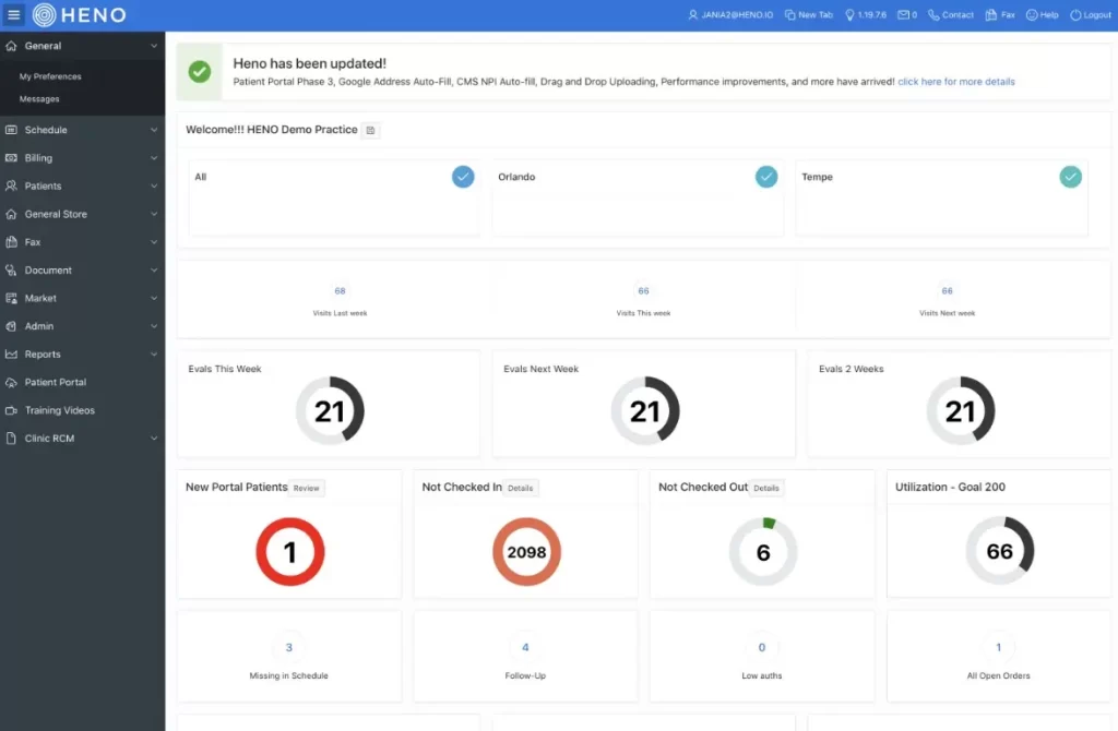 HENO EMR Software - billing EMR Software