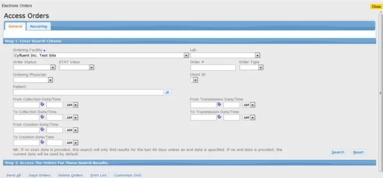 CyCHART EHR Software general access order