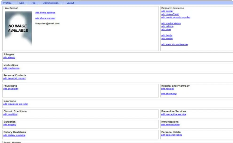 CyCHART EHR Software patient dashboard