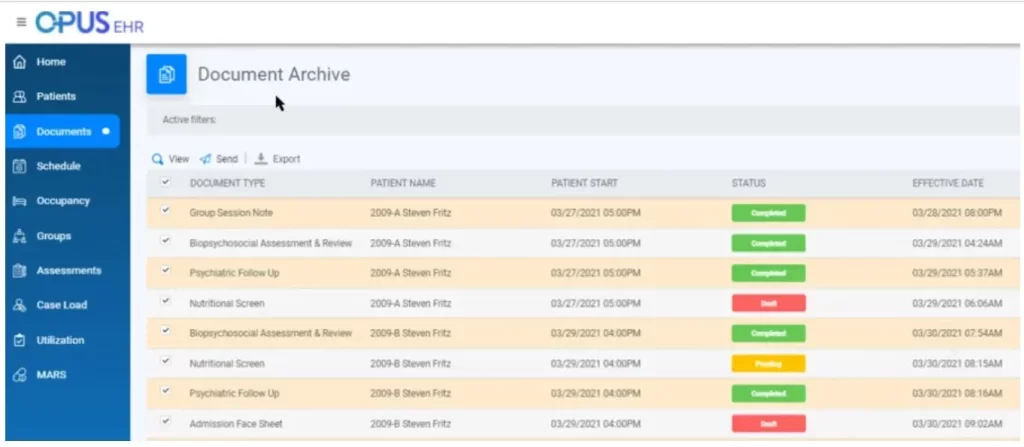 Opus EHR Software - practice management software