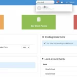 intakeQ Practice Management Software - electronic patient intake form dashboard