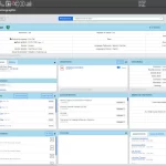 Community CareLink PM software showing client demographic dashboard with referrals and appointments.