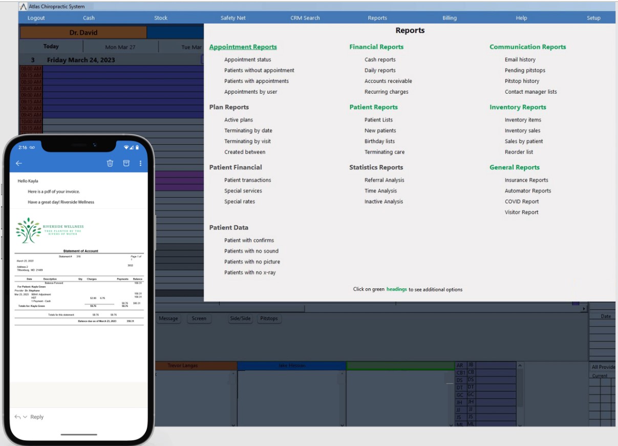 Atlas Chiropractic EHR Software EHR and Practice Management Software