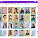 KIPU Behavioral Health EHR software patient photos and treatment status dashboard screenshot.