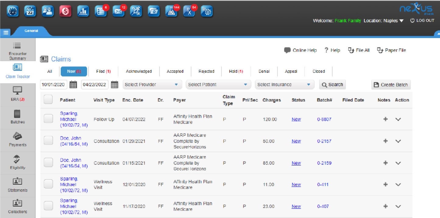 Nexus Clinical EHR Software EHR and Practice Management Software