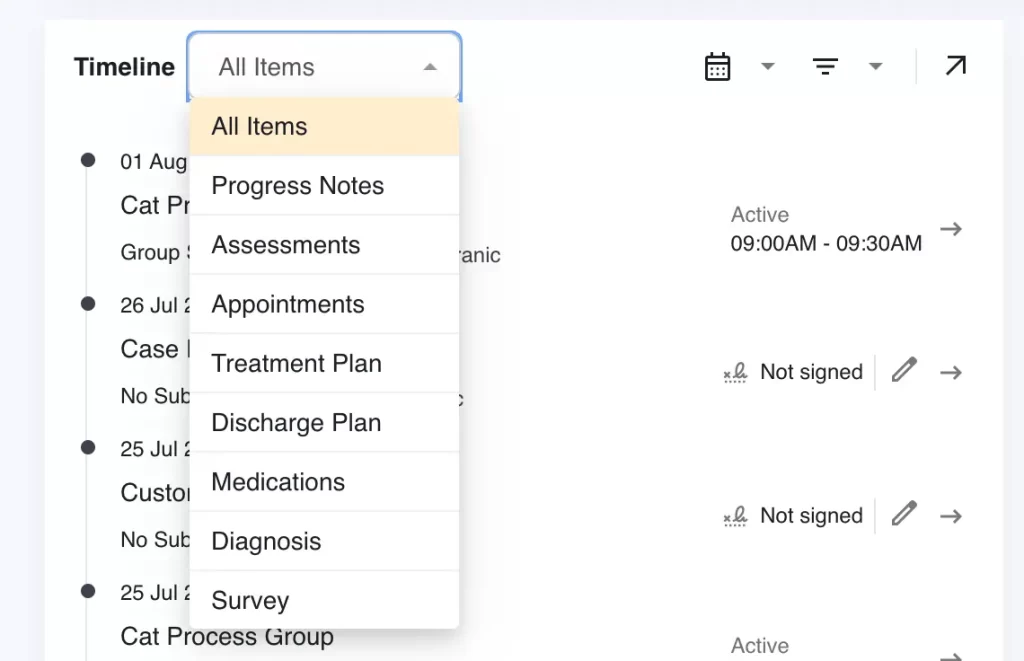 Lightning-Step Behavioral-Health EMR Software-Appointment-screen-Demo