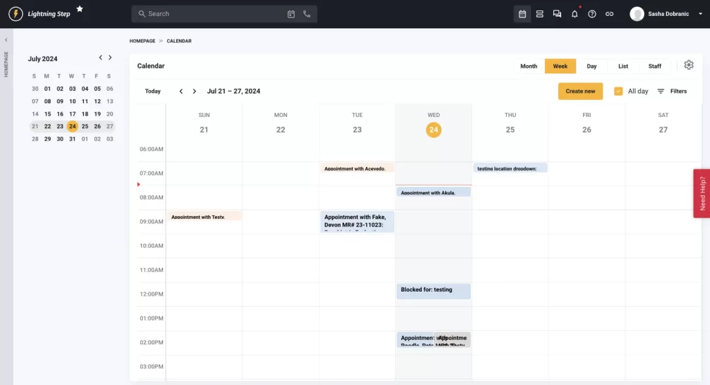 Lightning-Step-EMR-Behavioral-Health EMR Software-Create-encounter-screen-Demo