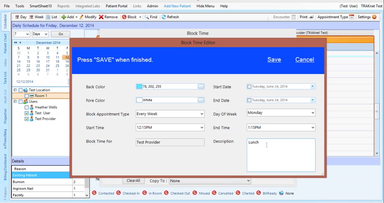 TRAKnet EHR Software EHR and Practice Management Software