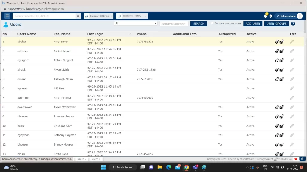 blueEHR-Practice-Management-EMR-Software-Users-Dashboard-Demo