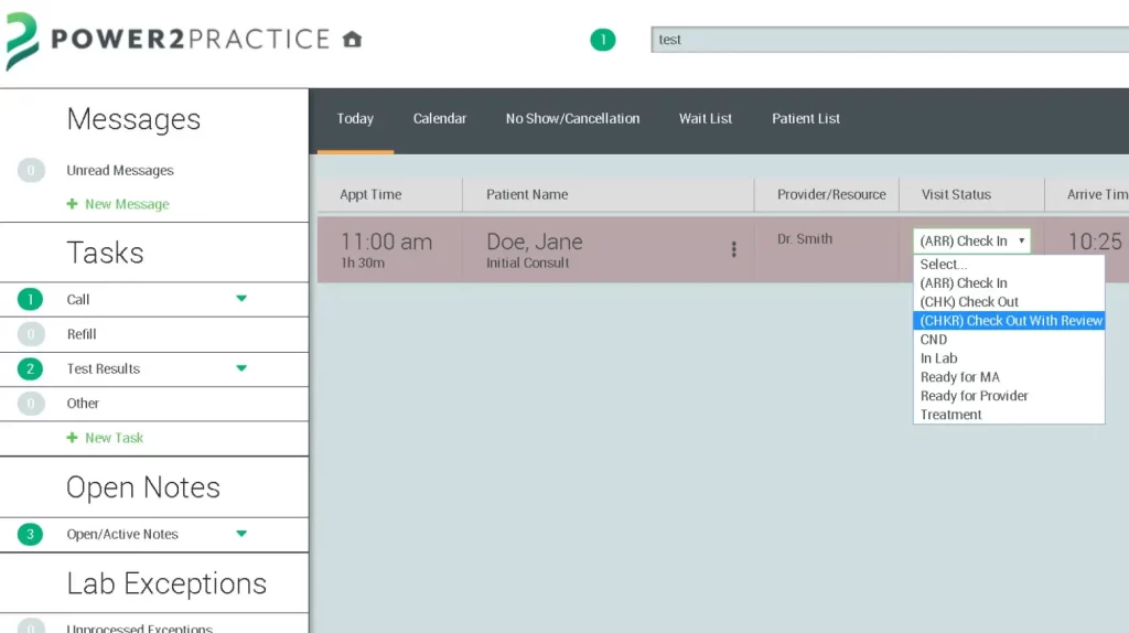 Power2Practice-EMR-Practice-Management-Software-Messages.