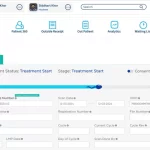 LifeLinkr IVF Clinic Management EMR Software patient stimulation progress and treatment form interface.