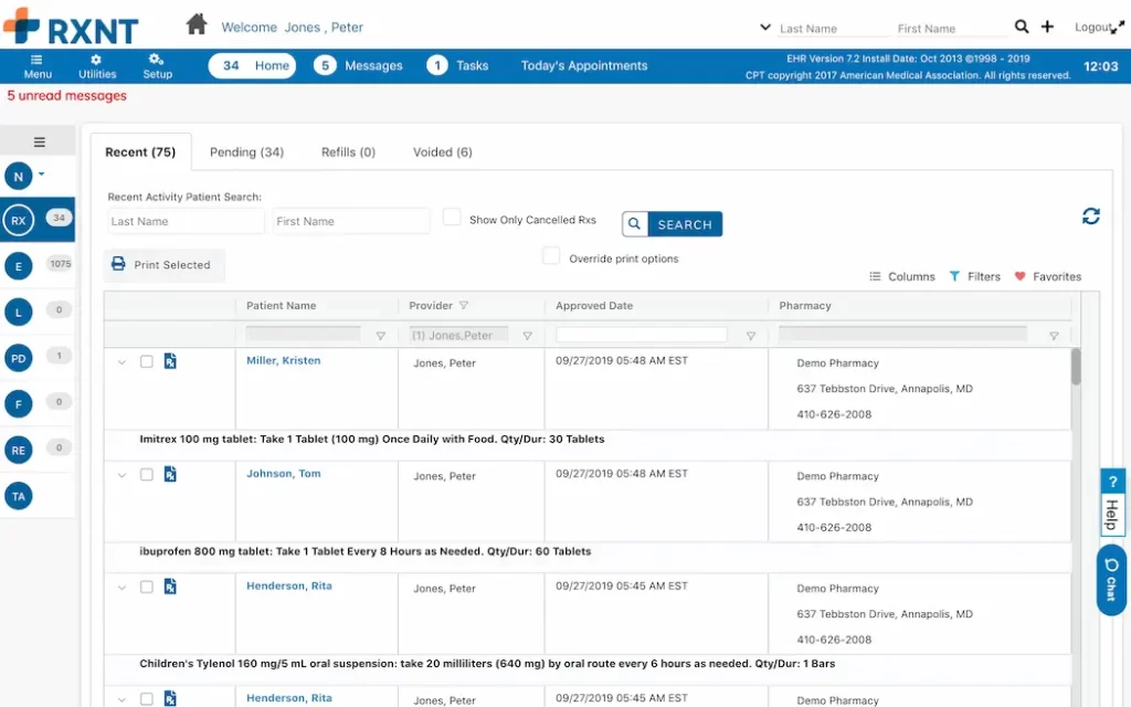 RXNT-EHR-Software-Appointment-Patient-Portal