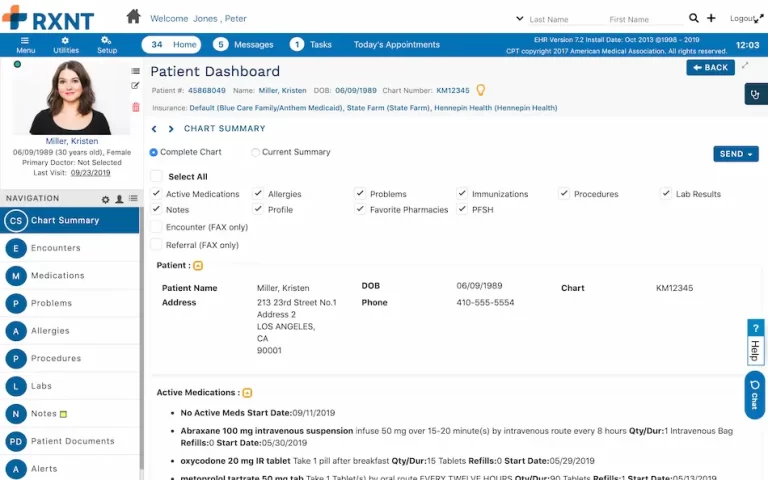 RXNT-EHR-Software-Patient-Portal