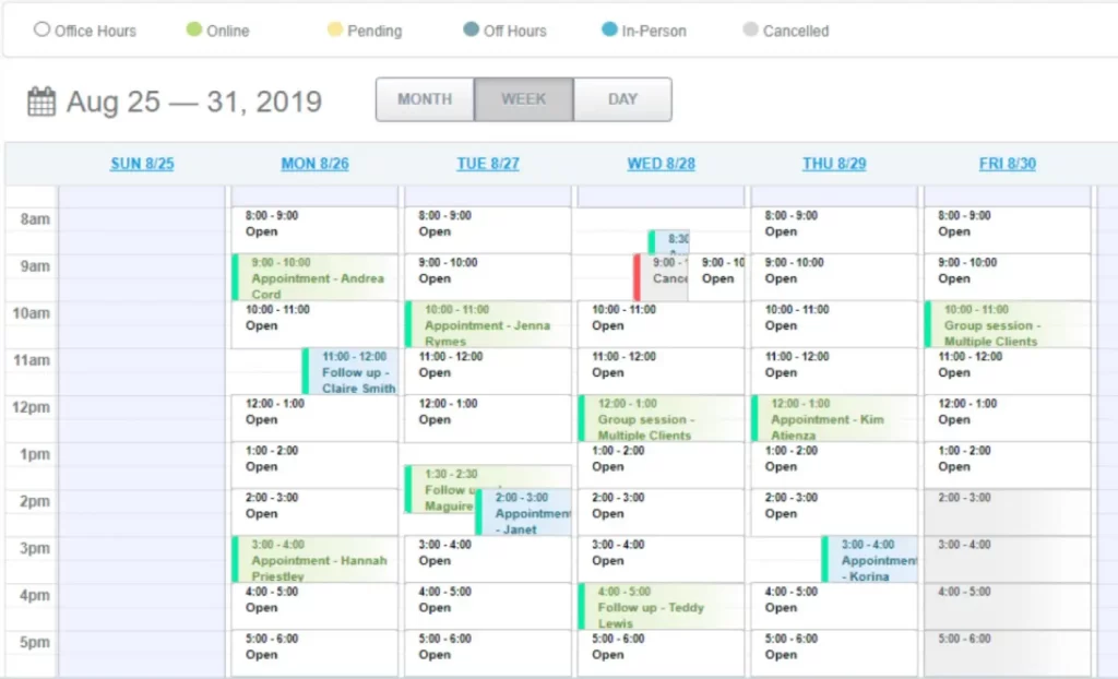 Adaptive-EMR-Practice-Management-Software-Scheduling-Calendar
