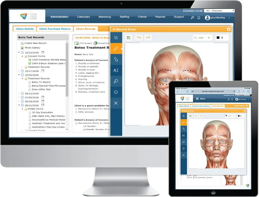 Aestheticspro-Online-EMR-Software-Patient-Notes-Amara