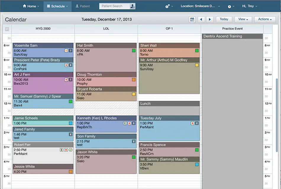 Dentrix-Ascend-EMR-Software-Patient-Portal-Calendar
