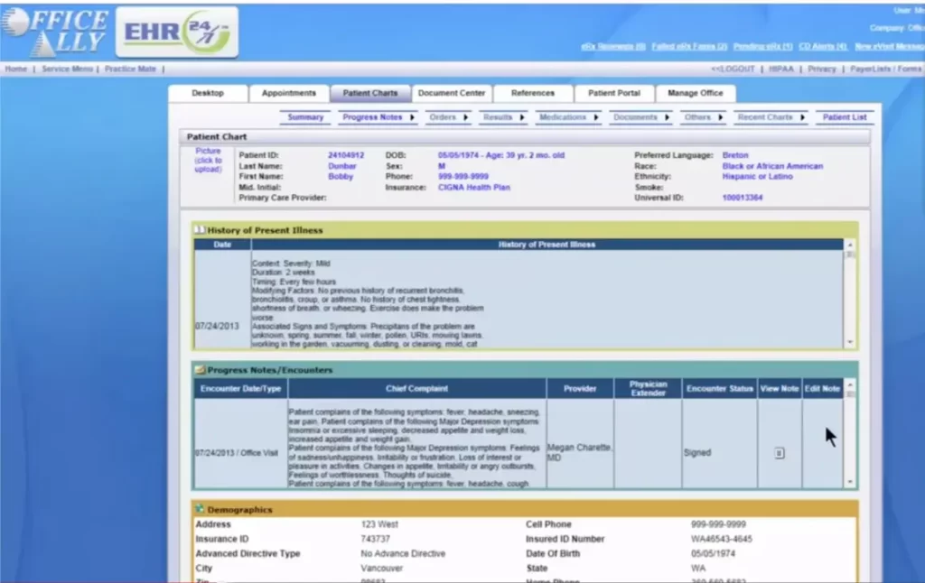 EHR-24-7-EMR-Software-by-Office-Ally-Patient-Chart