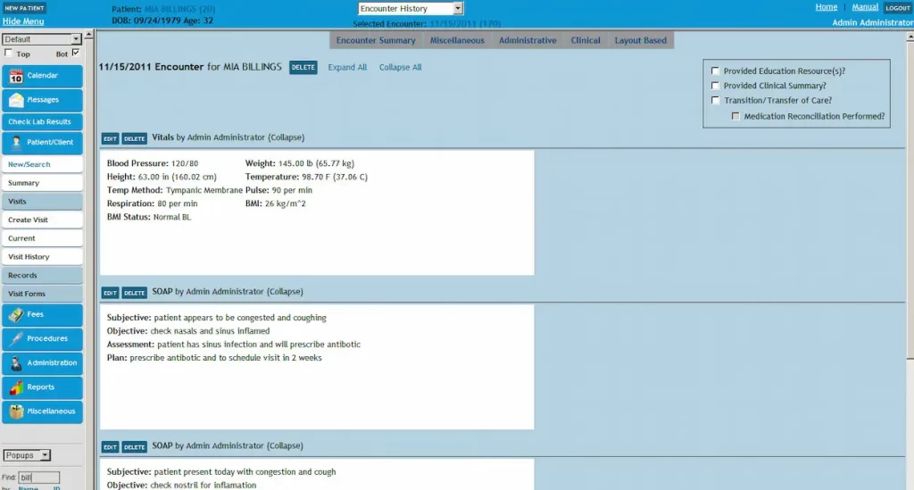 EncounterWorks-EMR-Software-New-Patient-Encounter-Visits