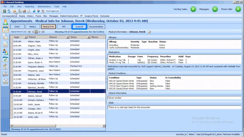 Exscribe-EHR-Software-Report-Patient-Portal