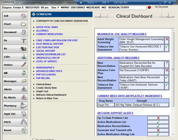 GEMMS-ONE-EMR-Software-Patient-History-Screen