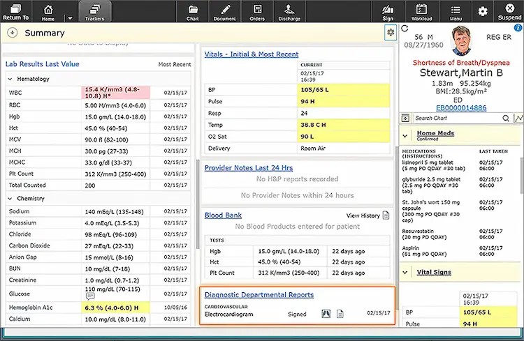 MEDITECH-EMR-Software-Patient-Chart-Summary