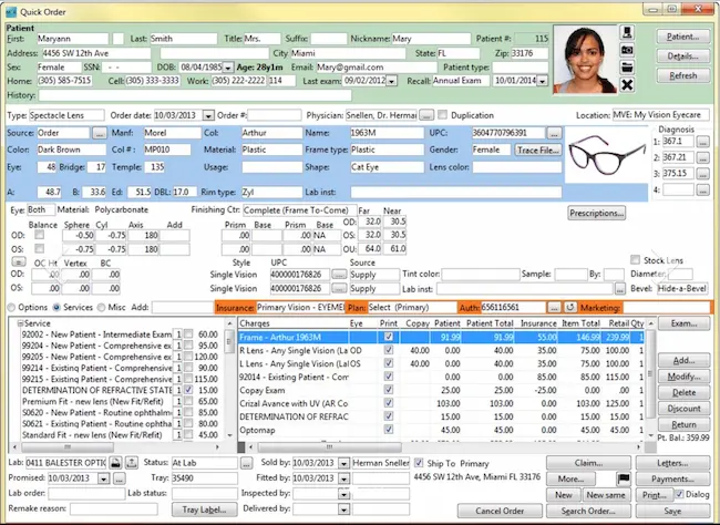 My Vision Express EMR software and Practice Management Software