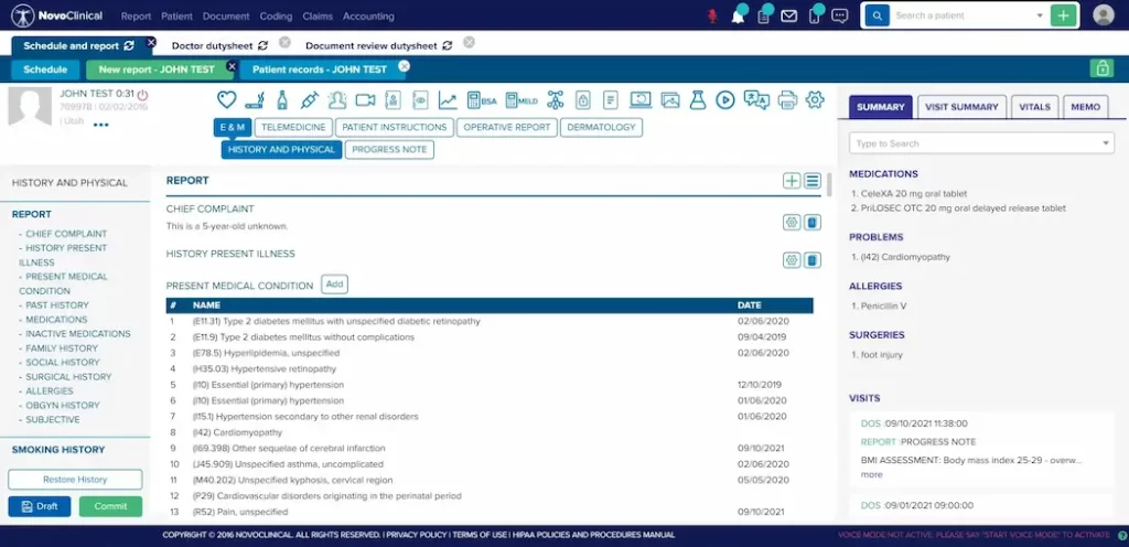 NovoClinical-EMR-Software-Patient-Lab-Report