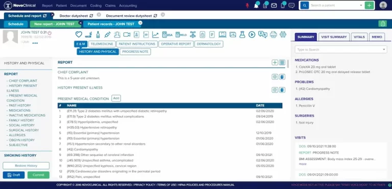 NovoClinical-EMR-Software-Patient-Lab-Report