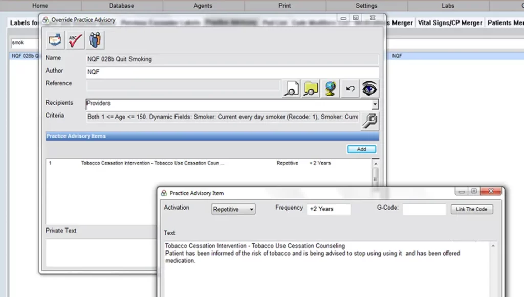 Praxis-EMR-Software-And-Practice-Management-Software-Override-Practice-Advisory