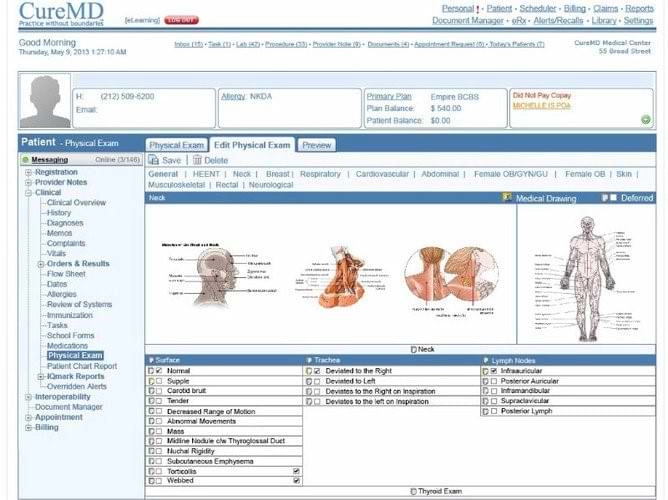 CureMD Pain Management EMR Software and Patient Portal