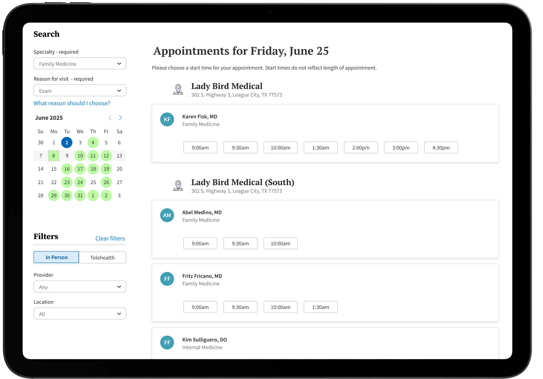 athenahealth EMR Software- Patient Portal EMR software demo screenshot